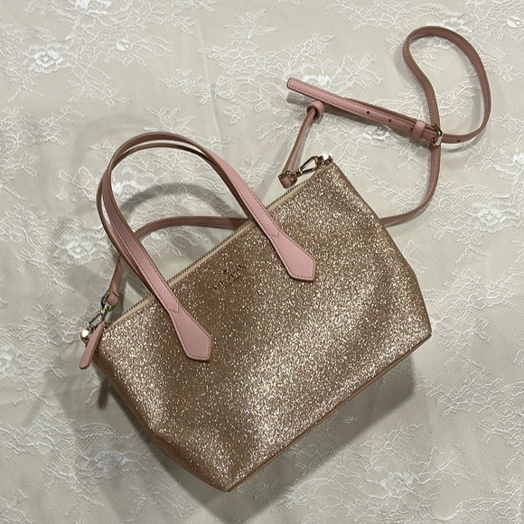 kate spade Handbags - Kate Spade Pink Glitter Crossbody Bag
